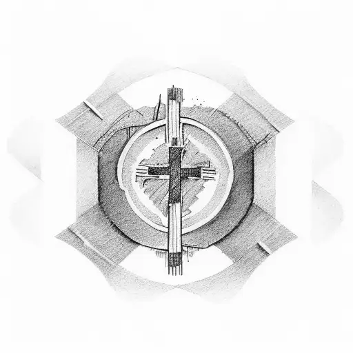 Combine A Cross With A Camera Lens To Symbolize Your Faith And Passion For Photography