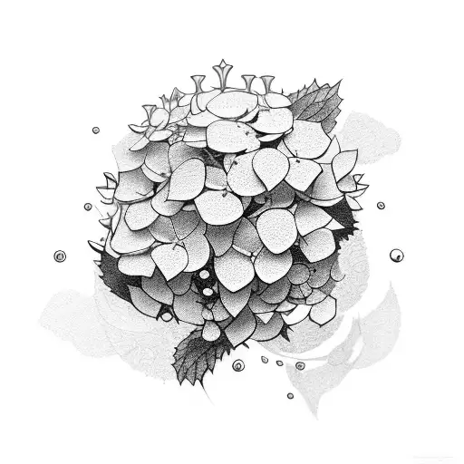 Hydrangea With King Of Chess