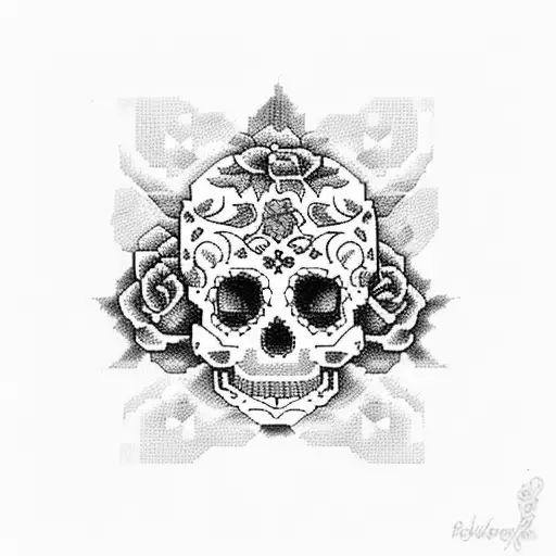 Cross Stitch Sugar Skull