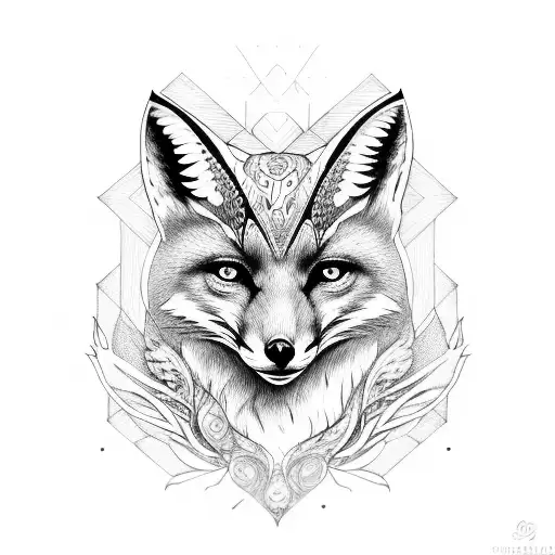 Fox And Owl Hybrid Design Symbolizing Wisdom And Cunning