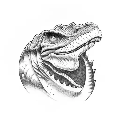 Dinosaur Holding Trowl