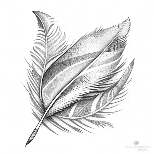 Feather With Names And Dates