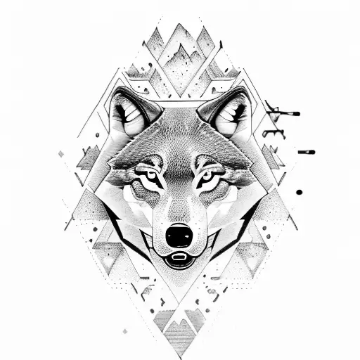 Hidden Wolf With Some Elements Of The Gym