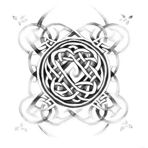 Celtic Knot With Islamic Designs