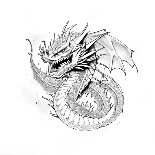 Dragon Com Raios