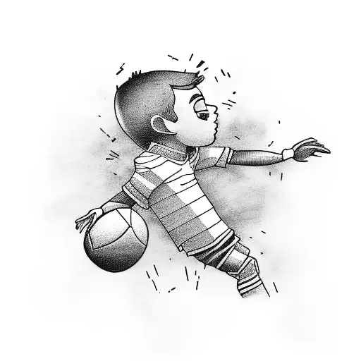 Boy With Dreams About Football