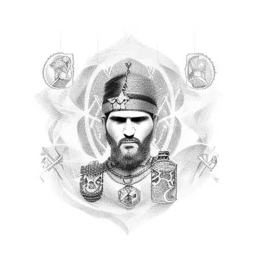 Ceaser Leaves Tattoo Under Breast For Men