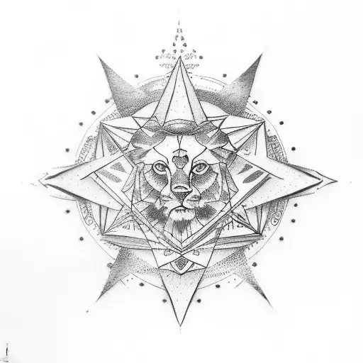 Lily With Leo Horoscope Symbol