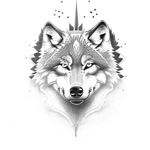 Wolf Met Speelkaarten En Prinsesje