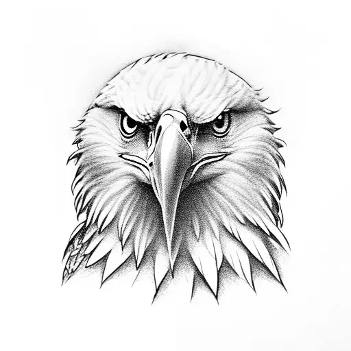 Eagle With A Piano Keybed In Mouth