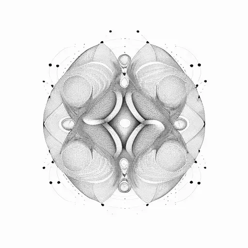 An Abstract Pattern Inspired By Sound Waves And Headphones