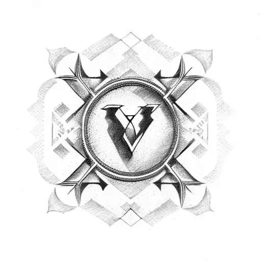 Love Symbol Embedded With Two Names