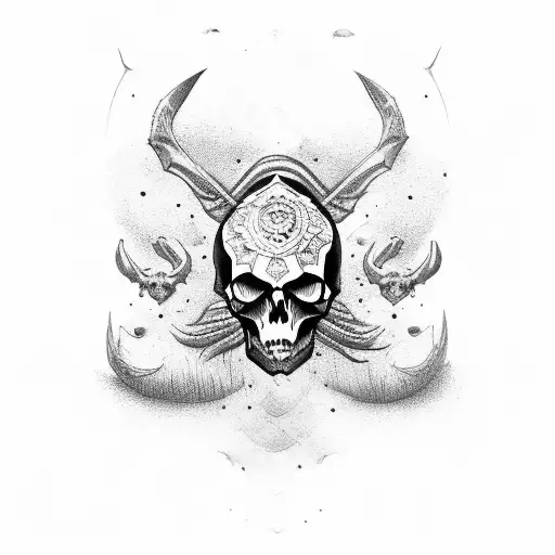 Skull With Taurus