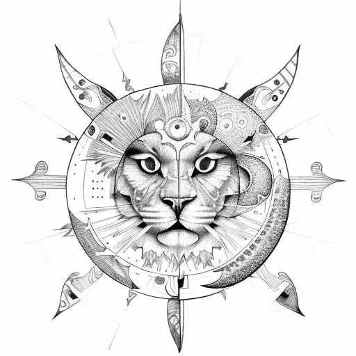 Leosagittarius With Sun And Moon