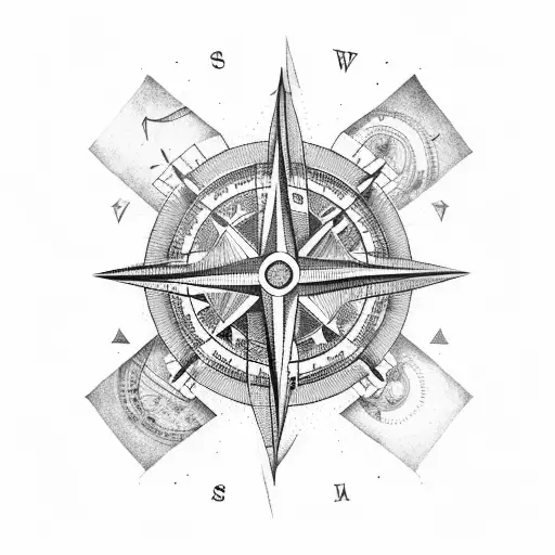 Sleeve With Stockholm And A Compass