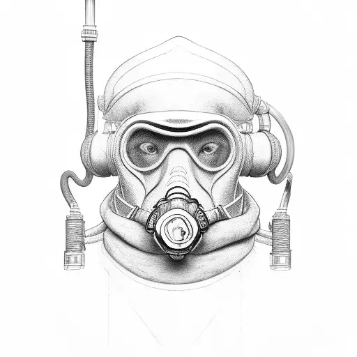 Bader Firefighter With Hose And Helmet