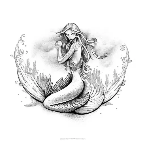 Mermaid On A Motorbike