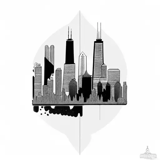 Chicago Skyline Outline