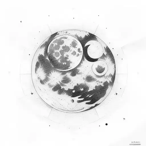 Moon With Written Name In It