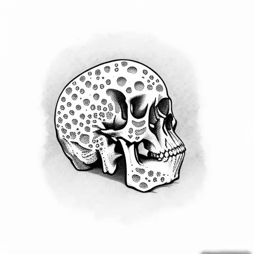 Plants Sprouting From A Skull