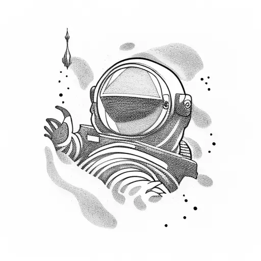 Astronaut Exploring The Depths Of The Ocean