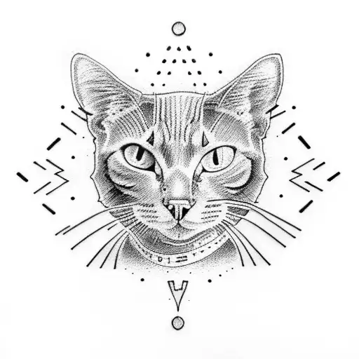 Pink Floyd Logo With A Cat