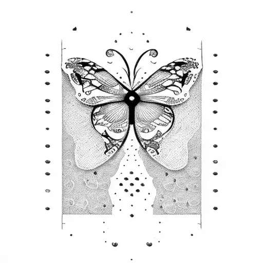 Semicolon With Butterflies