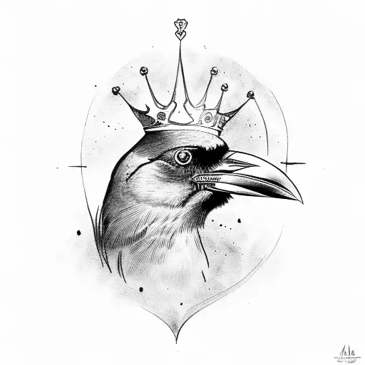 A Crow With An Crown