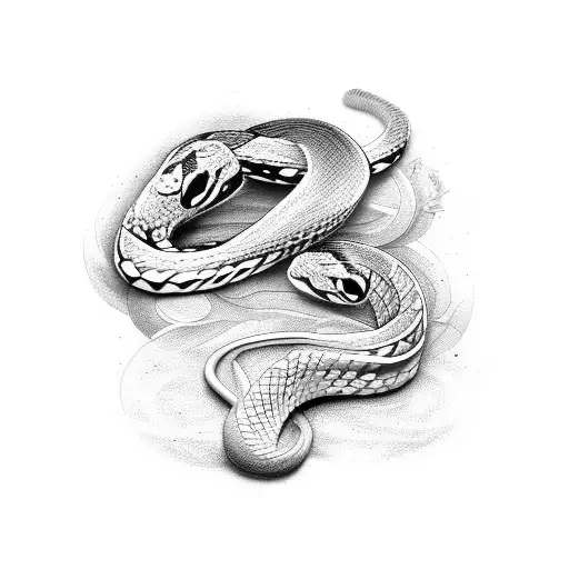 Snake And Desi Flower