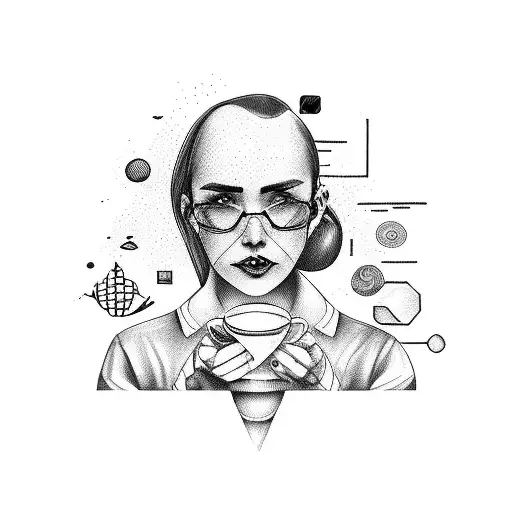 A Consultant Exploring The Economy Of Different Countries While Drinking Coffee