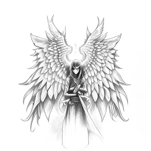 A Demonic Wing And An Angel Wing