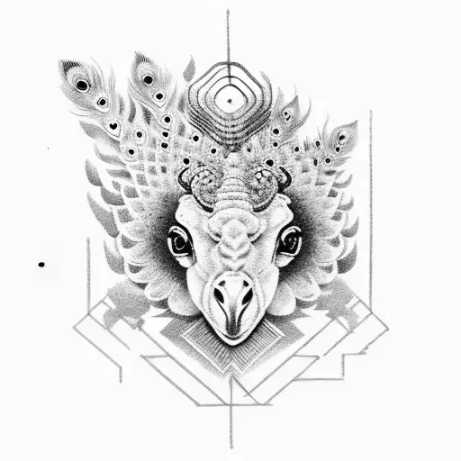 Tractor And Peacock Combination