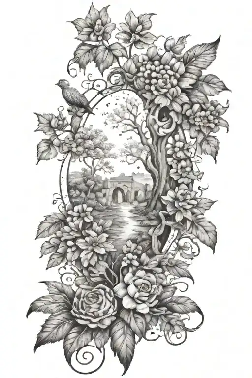 Renaissance And Nature Scene