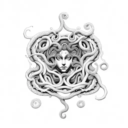 A Medusa With Intricate Patterns Inspired By Relaxing Waves