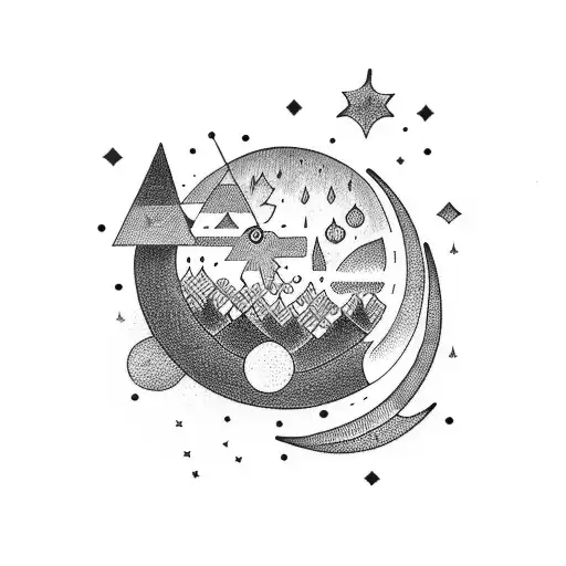 3 Trading Candles With A Nightsky Or Moon