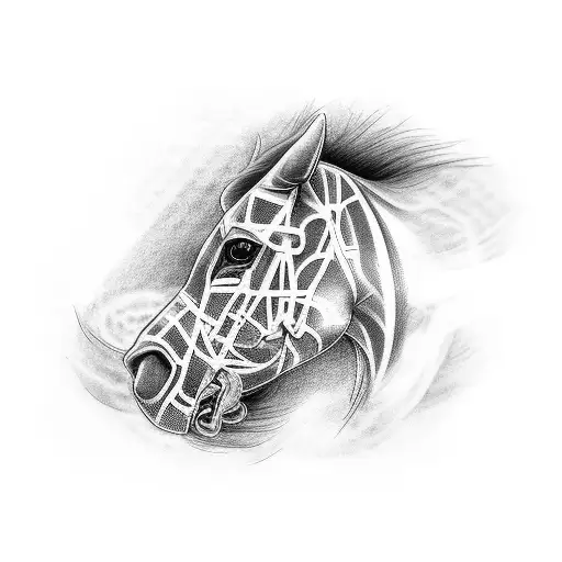 Create A Tattoo Of A Radiologist's X-ray Image With Hidden Ford Mustang Details