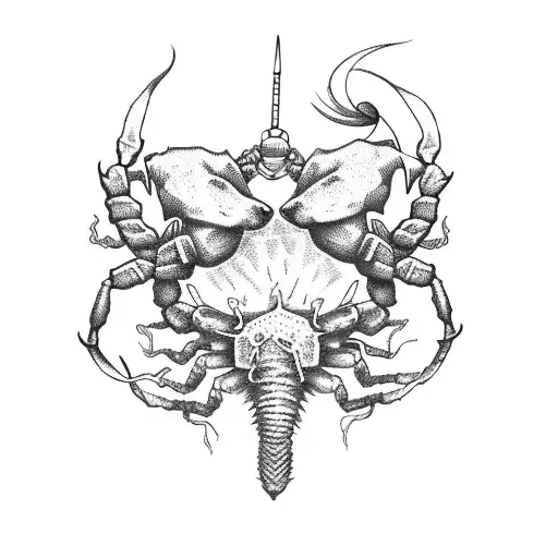 Scorpio With A Heart At The End Of Its Tail