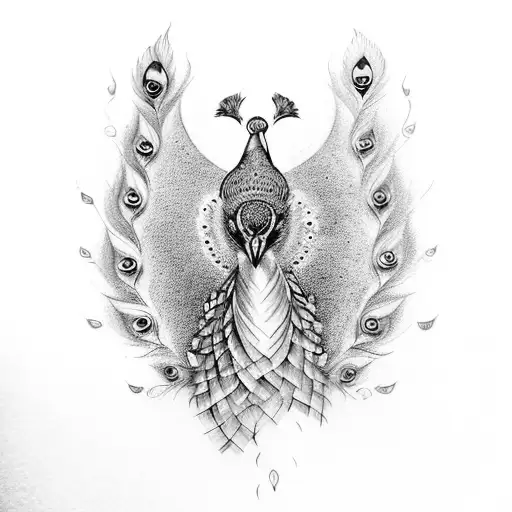 Peacock Feature & Trishul