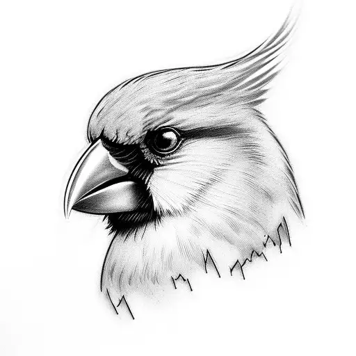 Cardinal With Initials M S