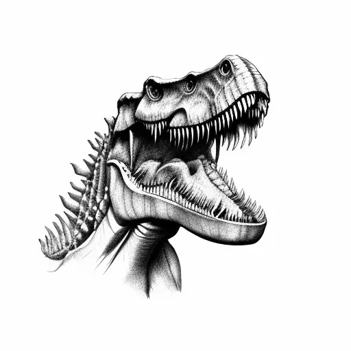 Realistic Trex Skull Profile