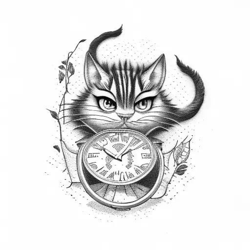 Cheshire Cat Stop Watch Flower