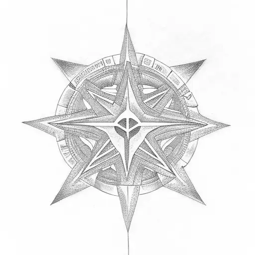 Coco Name On Backside Of Hand Nautical Star In Background