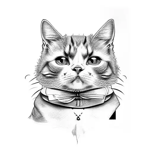 Tuxedo Cat Not Detailed