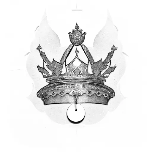 Queen's Crown Buddah Clock