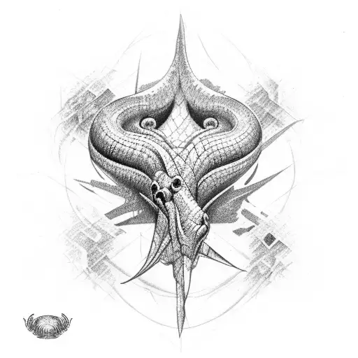 Bush Viper Wrapping Around A Scar Mark On Body