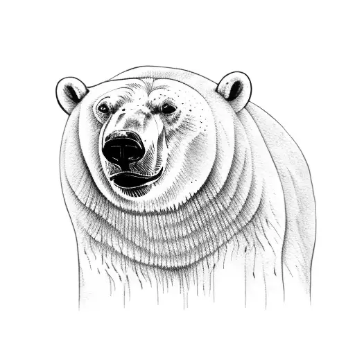 Polar Bear Standing Eating A Seal