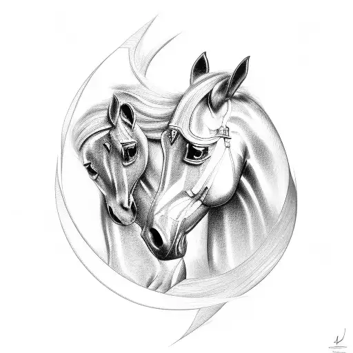 Ferrari Horse Tatoo On Chest