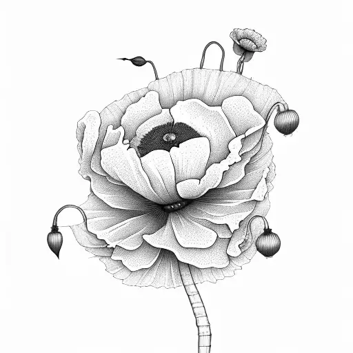 Poppy Flower Big Sister Stem