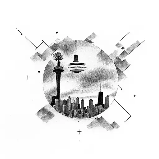 Chicago Style Tattoo Miami Landscape Low Rider Car