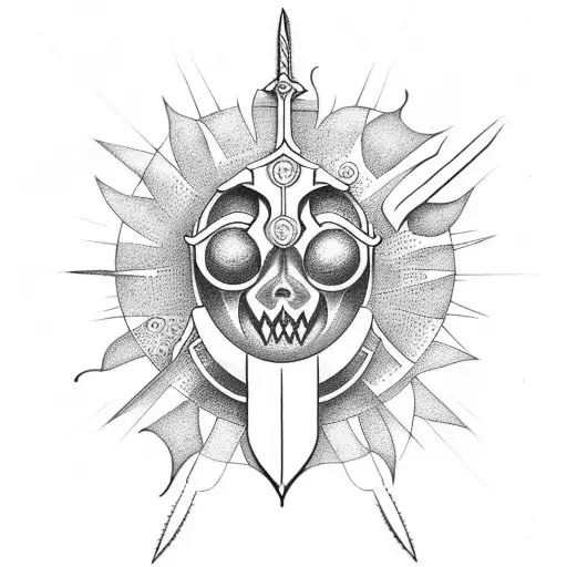 Sword With The Sun Behind It